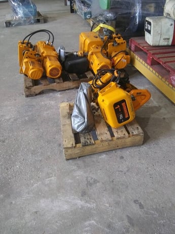 1 Ton, Harrington, Electric Chain Hoist, In Stock at Houston Crane, Inc. - Image 1