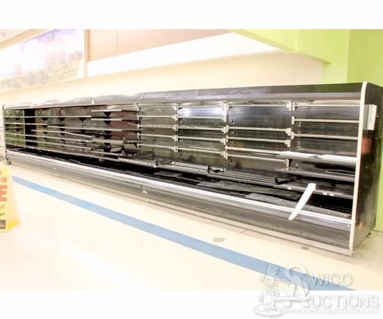 Grocery Deli Meat Display Cooler, Tyler, (3) 12' long sections 47" x 81", includes rooftop refrigerant system - Image 4