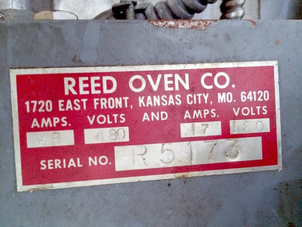 Reed-Prentice Oven Co., Rotating Baking Oven, 5-Rack Oven, Rack size 56" x 26" with 0.75" wire spacing - Image 6