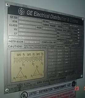 1000 KVA 4160 Primary, 2400 Secondary, General Electric, Dry-Type Step-Down Distribution Transformer - Image 3