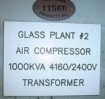 1000 KVA 4160 Primary, 2400 Secondary, General Electric, Dry-Type Step-Down Distribution Transformer - Image 8
