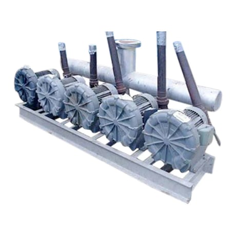 Morris #Ice-Master-VFC804A-7W, Blower Bank, 10 HP, 388 CFM max, 8" diameter x 91" header - Image 1