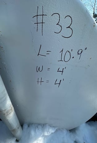 1000 gallon Above ground storage tank, 10' 9" L x 4' W x 4' H - Image 4