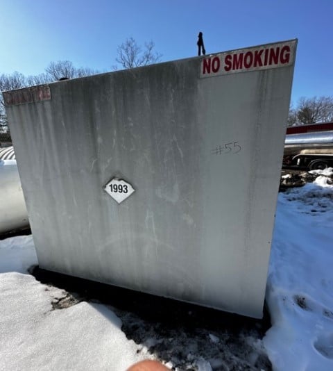 8600 gallon Square above ground storage tank, 18'14" L x 8' W x 8' H - Image 2