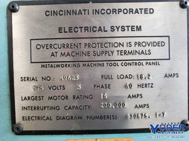 90 Ton, Cincinnati #90CBIIX8, hydraulic brake, 8' overall, 78" between housing, 8" stroke, 7" throat, 15" - Image 4
