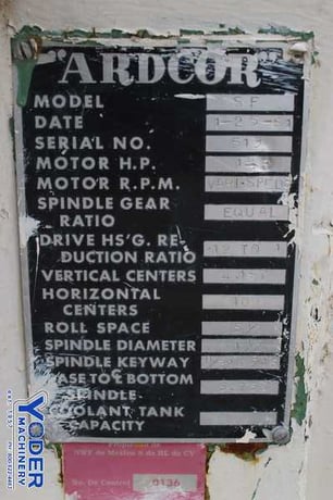 12 Stand, Ardcor #SF, rollformer, 1-1/2" shaft diameter, 10" horizontal centers, 4.167" vertical centers - Image 3