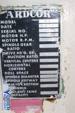 12 Stand, Ardcor #SF, rollformer, 1-1/2" shaft diameter, 10" horizontal centers, 4.167" vertical centers - Image 5