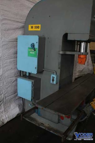 50 Ton, Hannifin #F500-41-SP, hydraulic C-frame press, 14" stroke, 16" open - Image 6