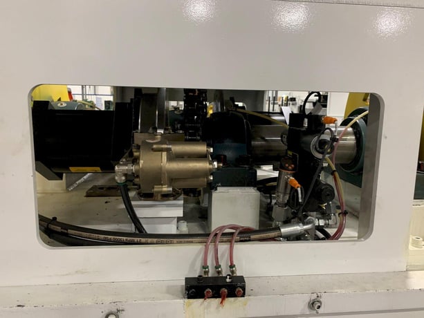 8000 lb. Nidec CHS #DER-8018-DR, double end motorized coil reel, 18" width, 60" outside dimensions, 16"-21" - Image 9