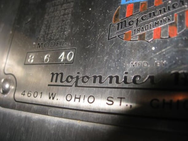 Mojonnier #8640, Plate Cooler, (5) 14" width x 50" H plates, 2" NPT nozzles, 1-1/4" diameter Outlet - Image 9