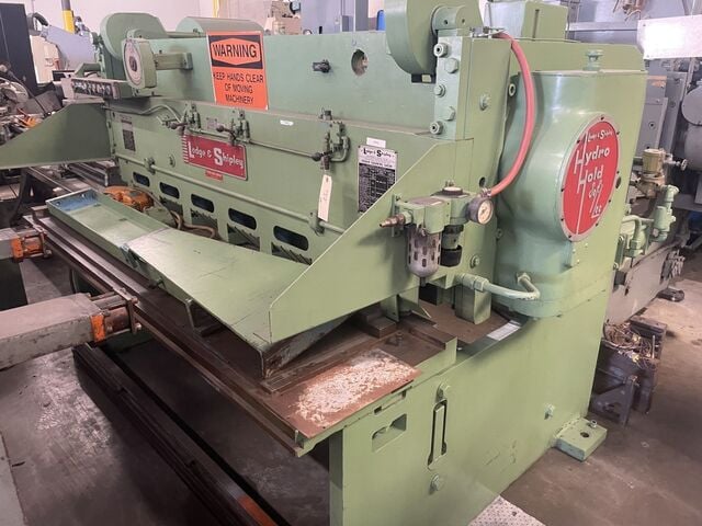 3/16" x 6' Lodge & Shipley #S-0306-AB, mechanical power squaring shear, front operated power back gauge w/ - Image 1