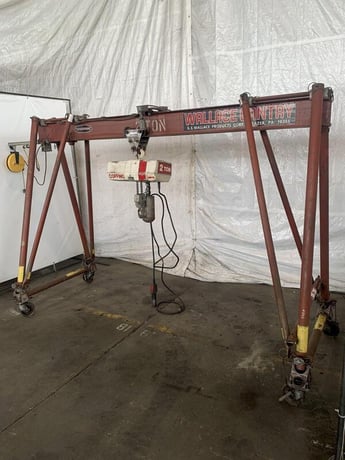2 Ton, Wallace A Frame Rolling Gantry Crane - Image 2