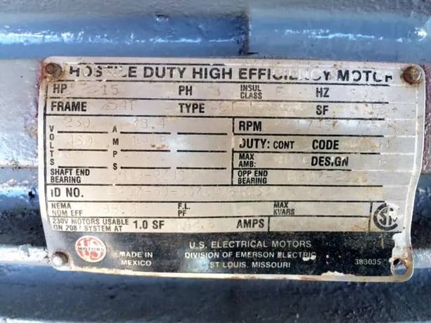 15 HP Champion #Centurion II, 2 Stage Air Compressor, 49 cfm, 175 psi, 120 gallon tank, 1745 RPM, 230/460 V - Image 6