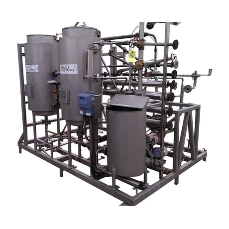 Hebeler Corp, Essence Recovery Skid With Storage Tanks and Pumps, 60 psig @ 100 F, 1994 - Image 1