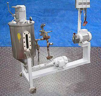 8 gallon Stainless Steel Centrifugal Deaerator Skid, 7-1/2" diameter Mixing head, 3/4 HP mixer, 1/2 HP pump - Image 4