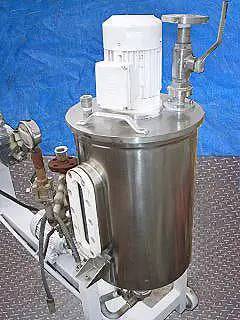 8 gallon Stainless Steel Centrifugal Deaerator Skid, 7-1/2" diameter Mixing head, 3/4 HP mixer, 1/2 HP pump - Image 8