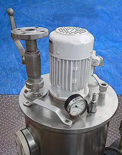 8 gallon Stainless Steel Centrifugal Deaerator Skid, 7-1/2" diameter Mixing head, 3/4 HP mixer, 1/2 HP pump - Image 9