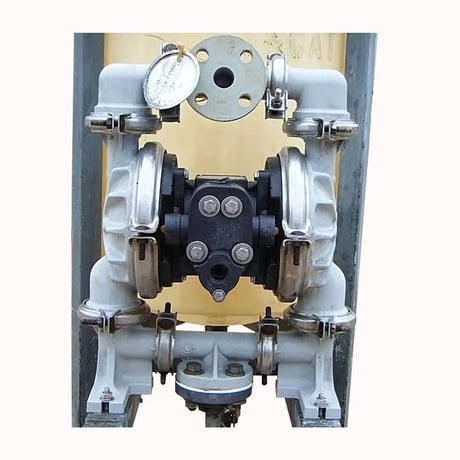 1" Warren Rupp #PB1-A, Double Diaphragm Pump, 100 psi, 5/8" diameter Mounting holes, 3/4" air valve - Image 1