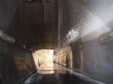 Stainless Steel Funnel Tank/Hopper, 4" width x 3' 8" L top infeed, 4" width x 5" L bottom discharge - Image 5