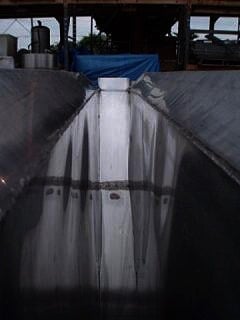 Stainless Steel Funnel Tank/Hopper, 4" width x 3' 8" L top infeed, 4" width x 5" L bottom discharge - Image 6
