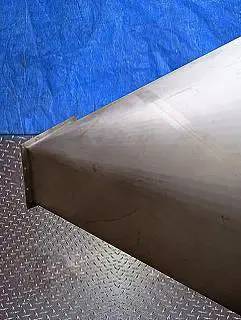 Stainless Steel Hopper, 38-1/2" L x 18" width infeed, 15-1/2". L x 14" width discharge. - Image 7