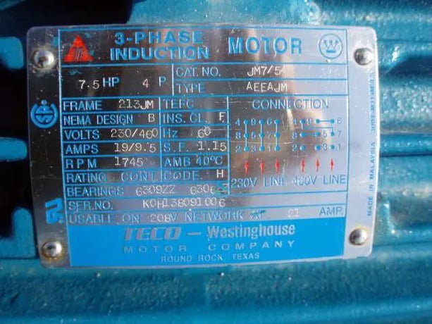 225 GPM, Griswold #R3EM75ST-G37099, Centrifugal Pump, 7.5 HP, 4" diameter Inlet, 3" diameter Outlet - Image 9