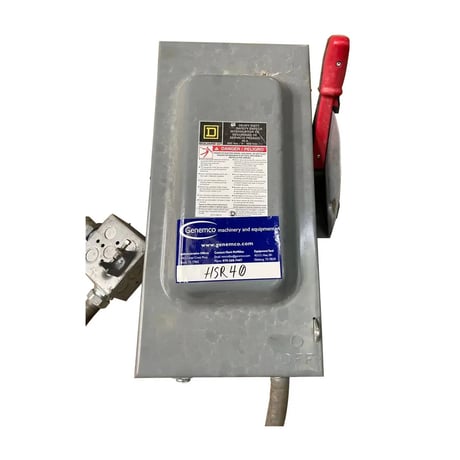 60 Amp. Square D #HU362, Heavy Duty Safety Switch, 60 HP, 600 V AC/DC, 3 wires, 3 poles - Image 3