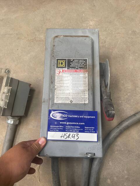 30 Amp. Square D #DU32RB, Safety Switches, 240 VAC - Image 6