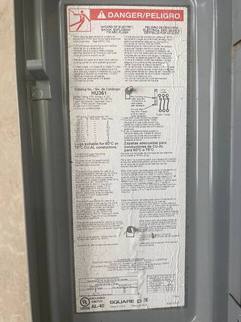 30 Amp. Square D #DU32RB, Safety Switches, 240 VAC - Image 10