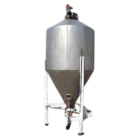 Shick, Stainless Steel Powder Silo with Airlock, 40 cu.ft., 0.75 HP, 1750 RPM, 29 RPM final, 1190 torque - Image 1
