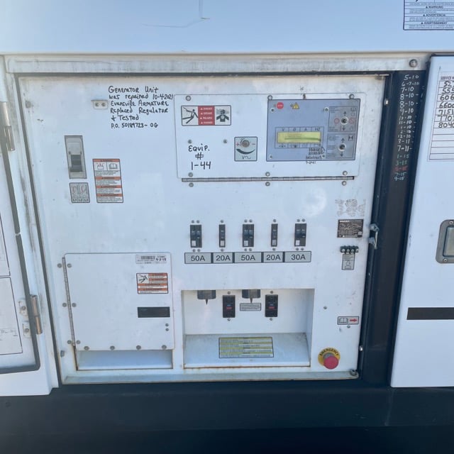 58 KW Wacker #G70, diesel generator, sound attenuated enclosure, multi-voltage, EPA Tier 3, 8128 hours, 2008 - Image 5