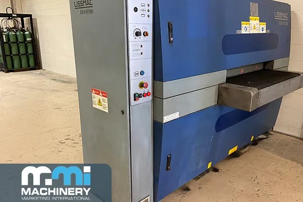 Lissmac #SBM-M1000-B2-60, deburrer, 39.37" working width, 13 FPM, 2012 - Image 1