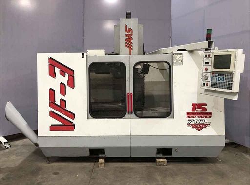 Haas #VF-3, CNC vertical machining center, 40" X, 20" Y, 25" Z, 8100 RPM, 20 automatic tool changer, 18" - Image 1