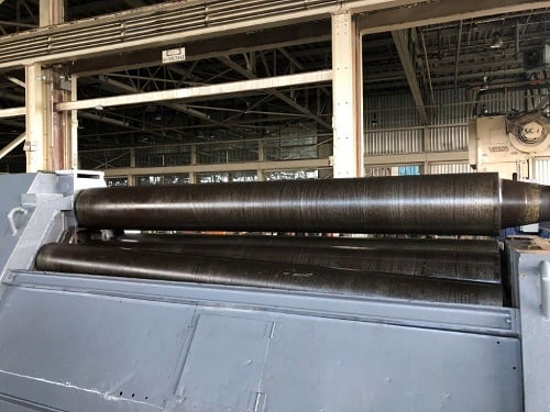 10' x 1/2" Haeusler #VRM-HY-3000x12, double initial pinch plate bending roll, 1968 - Image 6