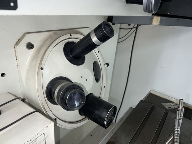 21" Gage Master #Series-89, 4-pos. lens turret optical comparator, 10X/20X/50X lenses, fiber optic surf. - Image 5