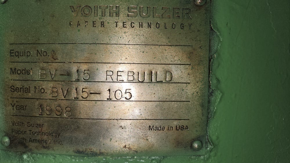 Voith Sulzer, BV-15, pulper drive, 5.86:1 ratio, rebuilt - Image 5