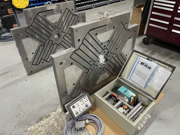 Engel, magnetic platen for 300 ton tiebarless, BURPMG10-480Vac contron unit, 2013 - Image 1