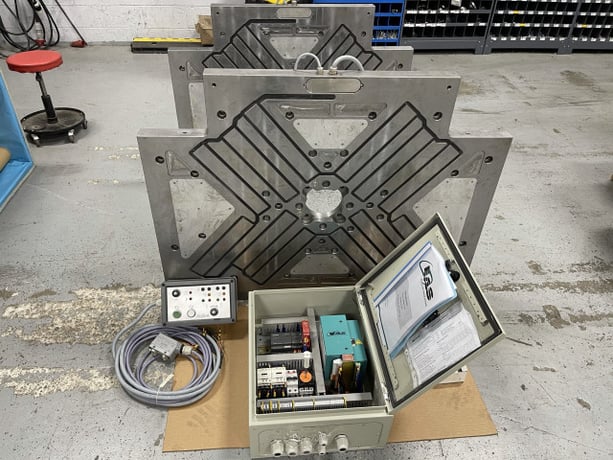 Engel, magnetic platen for 300 ton tiebarless, BURPMG10-480Vac contron unit, 2013 - Image 2