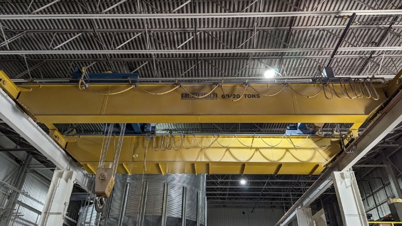 60/20 Ton, Progressive / Abus, 40' 0" Span, 33' lift, class D, pendant, VFD All Motions, 1999, #2363 - Image 1