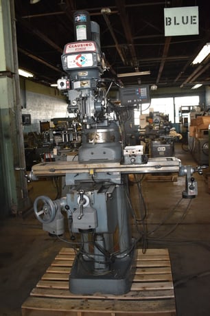 Clausing, Kondia #FV-1, vertical mill w/DRO, 9" x48"table, 3 HP,Kurt manual vise,R-8 - Image 2