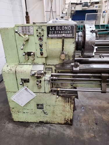 20" x 144" LeBlond #2013 Standard, engine lathe, 13" swing over cross slide, 4-jaw 18" chuck, 20 HP, 1958 - Image 2