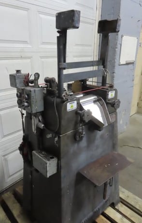 4" x 8" Keith Machinery, 3 roll mill, adjust brass end guides, start/stop buttons - Image 2