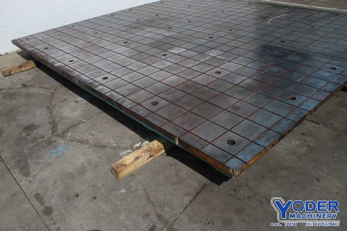173" x 78" x 9" Portage layout plate, cast iron construction, #76744 - Image 5