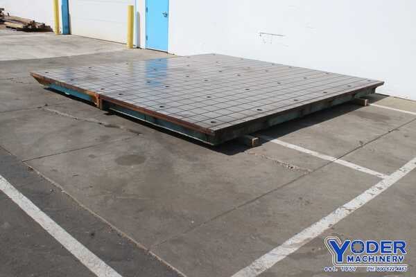 173" x 78" x 9" Portage layout plate, cast iron construction, #76744 - Image 7