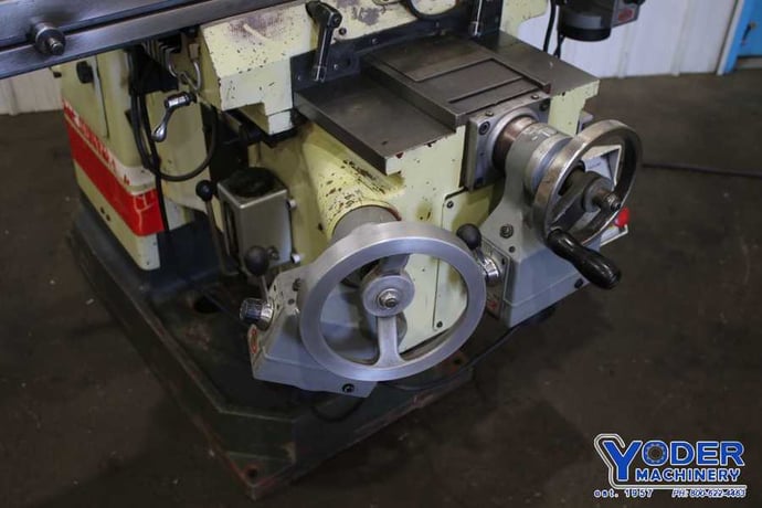 Willis Microcut #1050-II, ram type vertical mill, 10" x50" table, 3 HP, 2-Axis AcuRite digital read out - Image 4