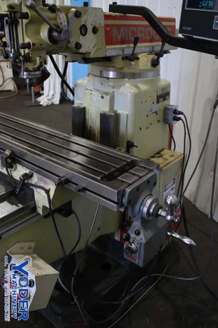 Willis Microcut #1050-II, ram type vertical mill, 10" x50" table, 3 HP, 2-Axis AcuRite digital read out - Image 9