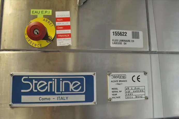 Cleaning Machine, Steriline #VQ1F44, Libra sterilization tunnel, 35000 vial/hr, 3 or 4 ml vial, 1995, S42848 - Image 9