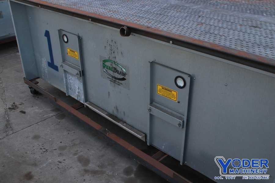 96" x 48" Dual draw downdraft table, 2 & 3 HP, 1500 lb. table capacity,portable on wheels - Image 3