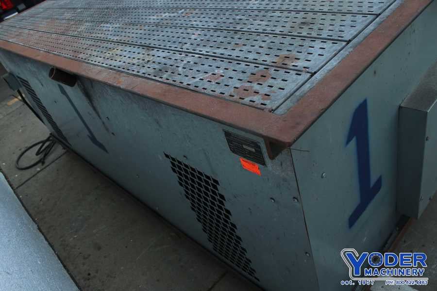 96" x 48" Dual draw downdraft table, 2 & 3 HP, 1500 lb. table capacity,portable on wheels - Image 7
