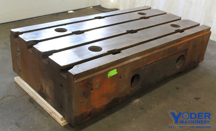 40" x 77-3/4" T-slotted riser table, 4 T-slots, #62464 - Image 1